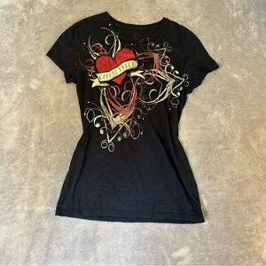 Vintage Bee Easy Women’s Y2K Graphic Grunge T-Shirt XL Made In USA
